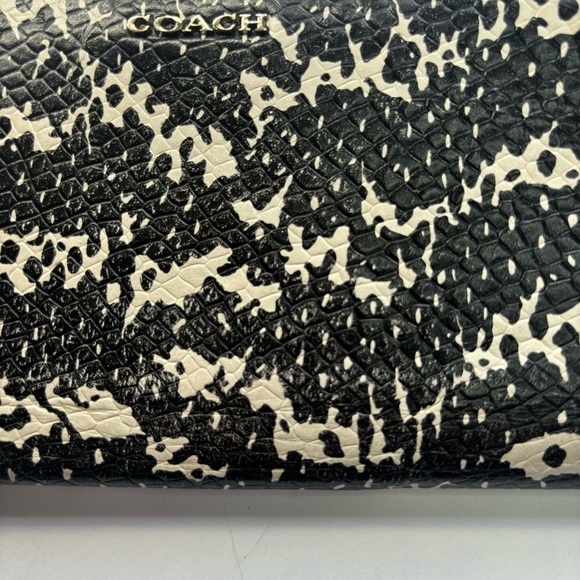 Coach Black and White Snake Print Wallet (note flaws) - Picture 11 of 11